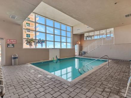 Indoor pool at Crystal Shores condos in Gulf Shores