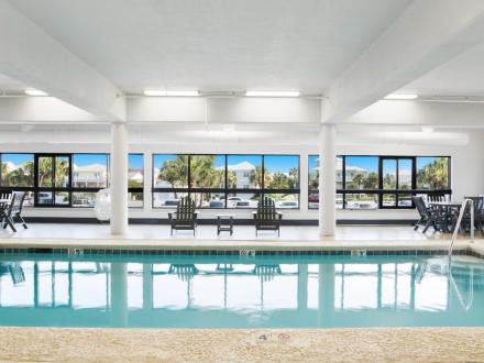 Indoor pool at The Palms beachfront condo in Orange Beach