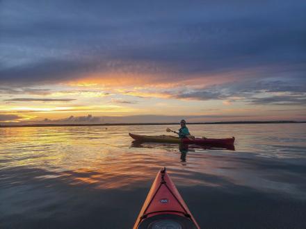 Wind & Water Learning Center kayak lesson on Wolf Bay in Orange Beach