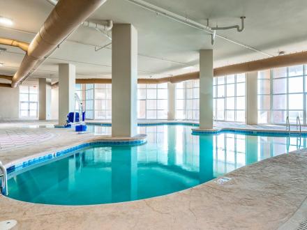 Indoor pool at Phoenix Orange Beach Gulf-front condo in Orange Beach