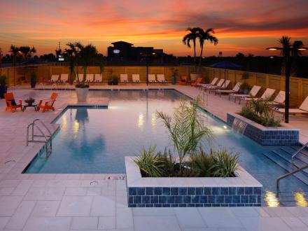 Luxury pool at Hotel Indigo in Orange Beach