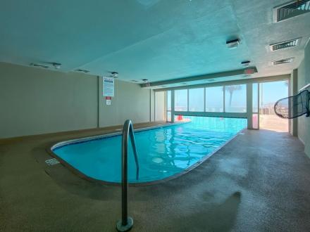 Heated, indoor pool at Tradewinds beachfront condos in Orange Beach