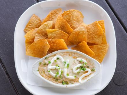Blue crab dip at Ginny Lane's seafood restaurant in Orange Beach