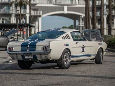 Classic car on display at the Orange Beach Seafood Fest & Car Show at The Wharf