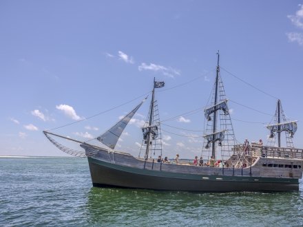 Pirate Ship on the water in Orange Beach, Alabama