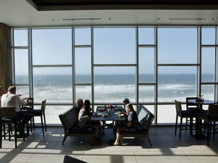 Lobby of Best Western Tides beachfront hotel in Orange Beach