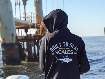 Angler rig fishing off the coast of Gulf Shores