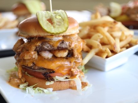 Burger from The Catch on Alabama's Beaches