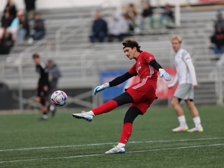 Soccer player on Alabama's Beaches