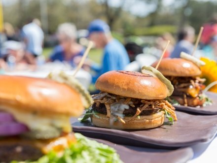 Burgers at the Orange Beach Festival of Art