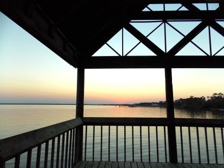 Sunrise from Orange Beach Waterfront Park public pier