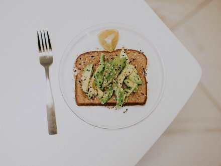 a plate of avocado toast from Foam Coffee in Gulf Shores
