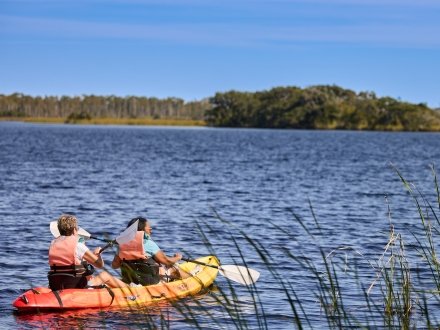 Kayaking in the Gulf State Park on Alabama's Beaches