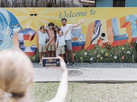 Family taking a selfie at Cobalt