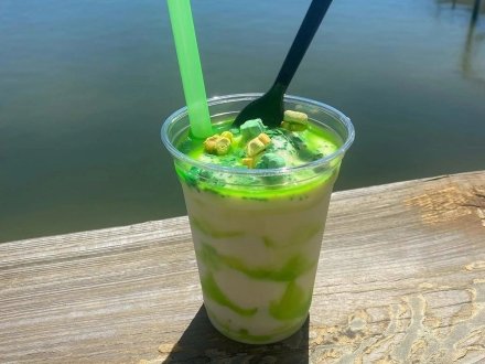 St. Patrick's Day green bushwacker at Avenue Pub in Orange Beach