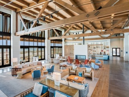 Nice view of the lobby at the Lodge 