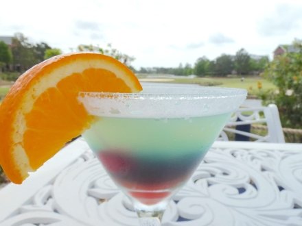 Colorful cocktail at Bar 45 at One Club Golf Club