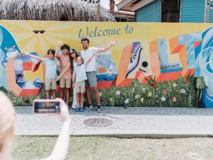 Cobalt Mural Orange Beach restaurant