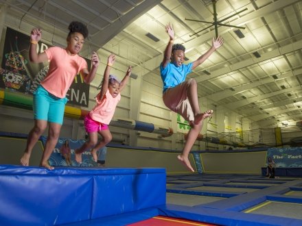 Kids playing at The Factory