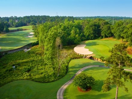 Drone view of Rock Creek Golf Club in Fairhope, Alabama