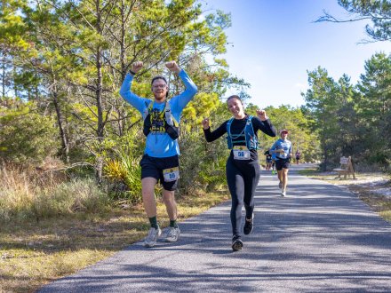 People running the Coastal Half Marathon on Alabama's Beaches