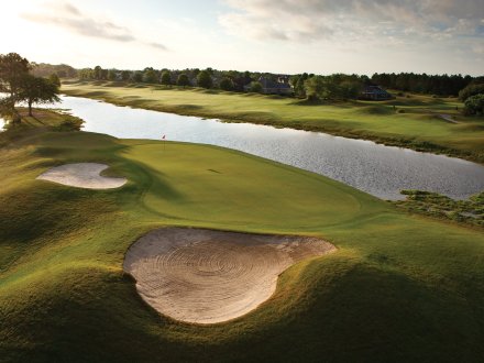 Aerial view of GlenLakes golf course on the Alabama Gulf Coast