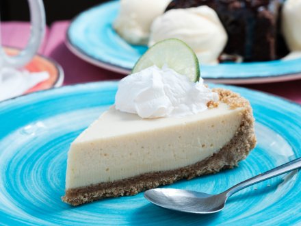 Key lime pie dessert at LuLu's Gulf Shores restaurant