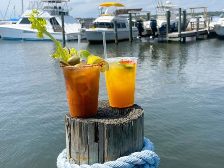 Craft cocktails at OSO waterfront restaurant and bar in Orange Beach