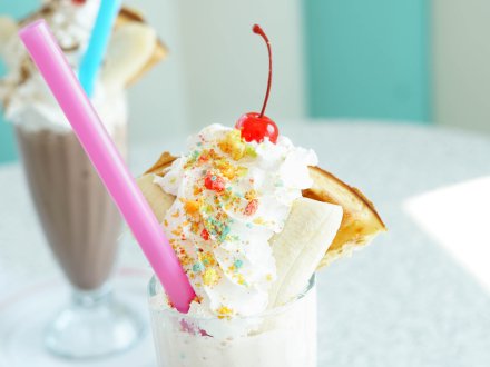 Milkshakes at Sunliner Diner breakfast restaurant in Gulf Shores