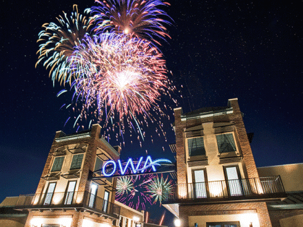 Fireworks show at Downtown OWA in Foley