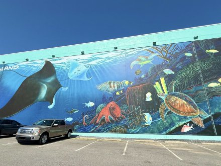Robert Wyland mural at Surf Style in Gulf Shores