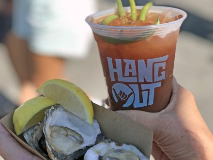 Handcrafted cocktail at Experience the Oyster at The Hangout