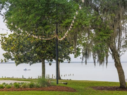 Grassy lawn at the Coastal Arts Center at Orange Beach Waterfront Park