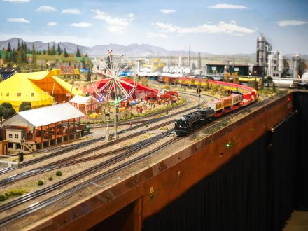 Free model train exhibit at The Foley Train Depot