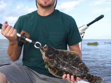 Flounder gigging in Gulf Shores