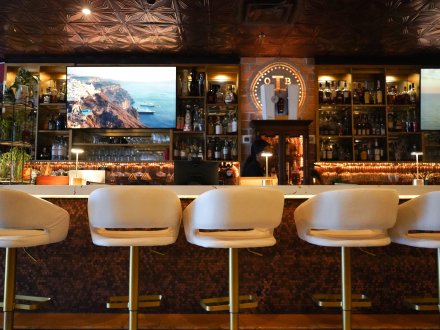 Bar at 8 Reale speakeasy at The Wharf in Orange Beach