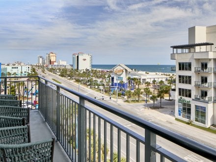 Balcony view from Embassy Suites Gulf Shores hotel