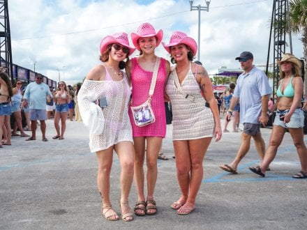 Festival goers at Sand in My Boots beach music fest in Gulf Shores