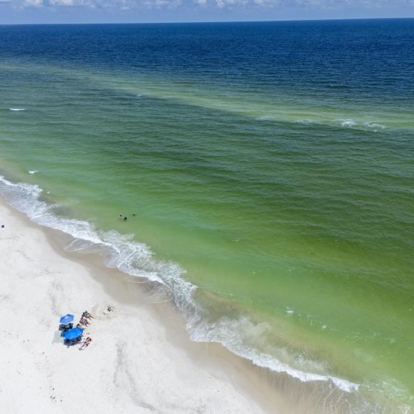 Aerial view of Alabama Point Beach