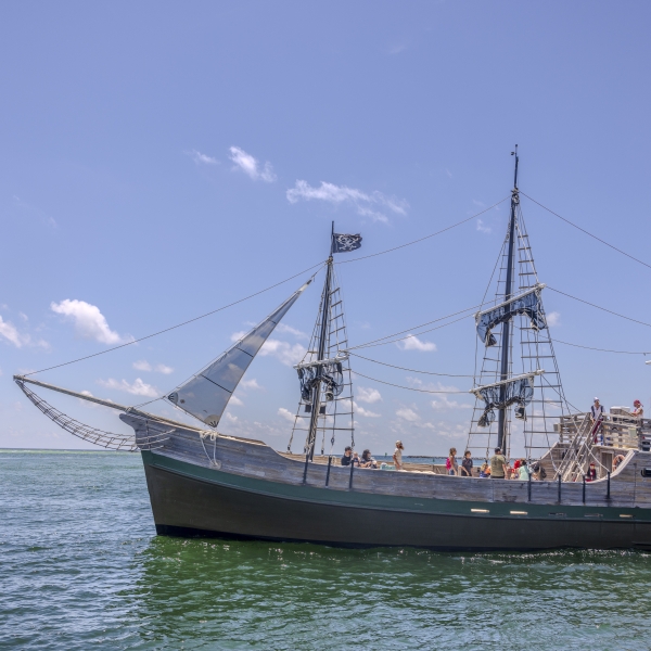 Pirate Ship on the water in Orange Beach, Alabama