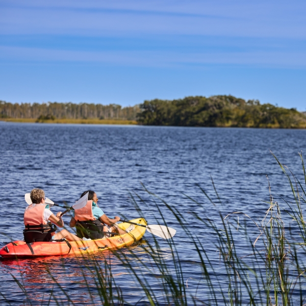 Kayaking in the Gulf State Park on Alabama's Beaches