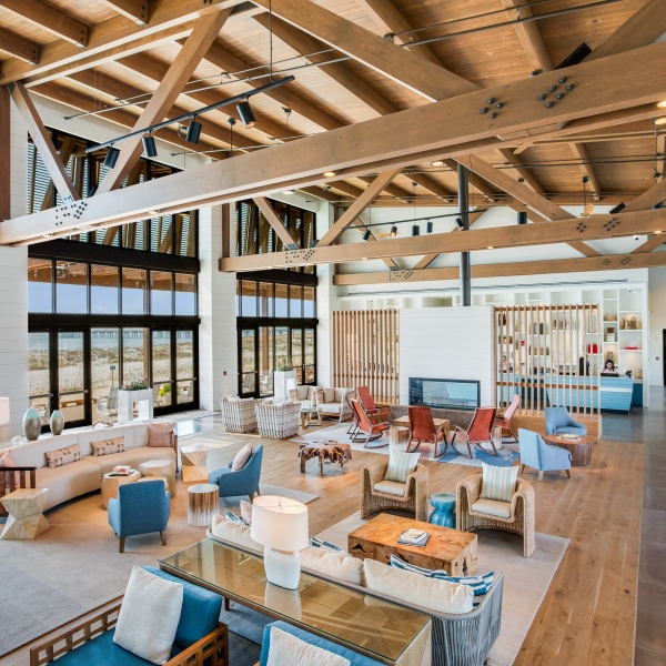 Nice view of the lobby at the Lodge 