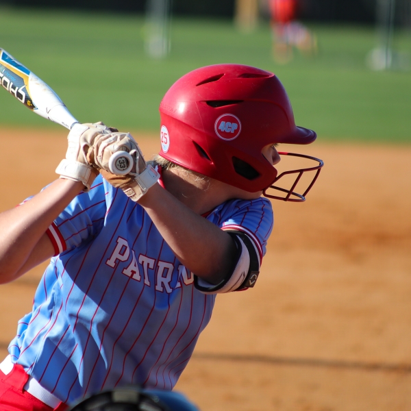 Batter about to swing at a softball tournament in Gulf Shores