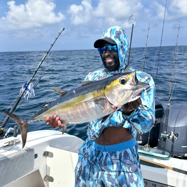 Man fishing on Alabama's Beaches
