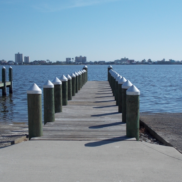 Mo's Landing boat launch at Little Lagoon in Gulf Shores