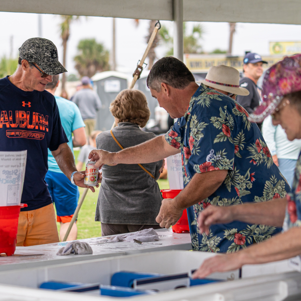 People enjoying the Food Truck Festival on Alabama's Beaches