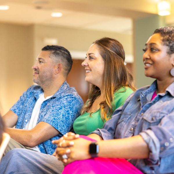 Attendees at the Learning Center for a meeting