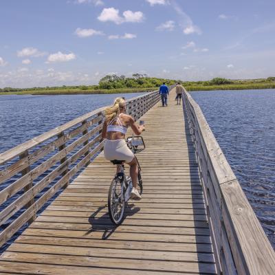 Person riding their bike in GSP