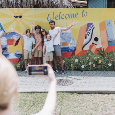 Family taking a selfie at Cobalt