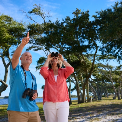 Couple enjoying Venture Out event in the Gulf State Park